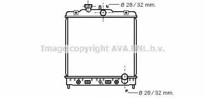 AVA QUALITY COOLING hd2123 -  Радиатор, охлаждение двигателя